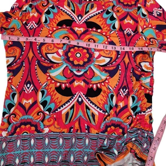 Ruby Rd Petite Ruched Boho Top - Picture 6 of 7